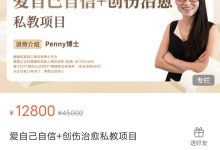 Penny博士爱自己自信+创伤治愈私教项目-星星精品网