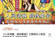 人间清醒搞钱要紧之聪明女人吸金体质养成记-星星精品网