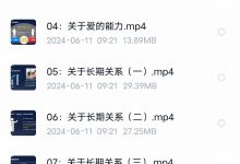 凡哥《长期关系经营课》 高清版-星星精品网