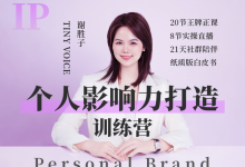 谢胜子《个人影响力打造训练营》-星星精品网
