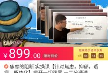 焦虑的阻断 实操课【针对焦虑,抑郁,疑病,躯体化】拨开一切迷雾 十二分通透-星星精品网