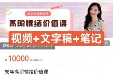 ayawawa蛇年高阶情绪价值课-星星精品网