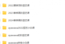 【ayawawa】22-24年厨艺课程 (小白入门课&高阶课&顶阶课)-星星精品网